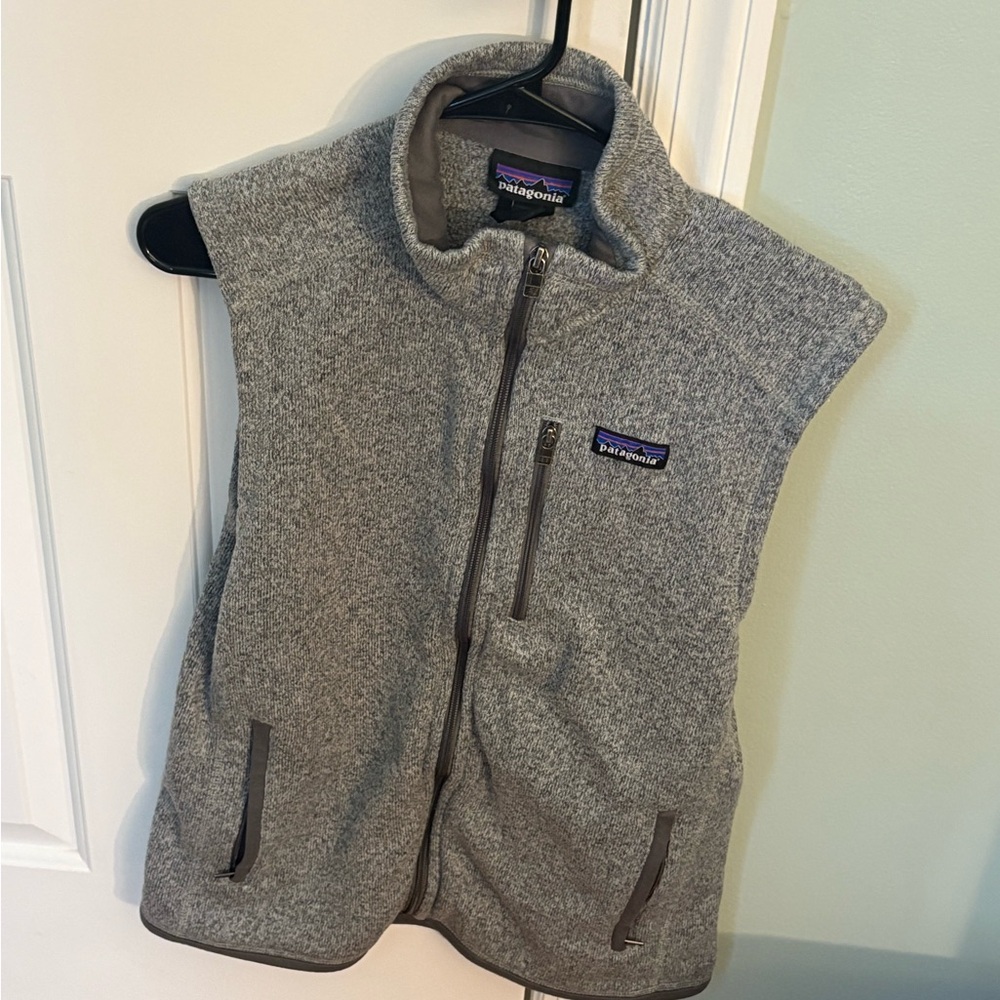 Patagonia Heather Gray Zip-Up Vest